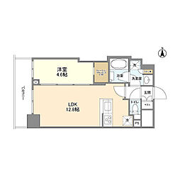 コンフォリア桜上水 1LDKの間取図画像