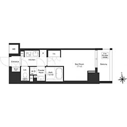 COMFORIA秋葉原ノース 1Kの間取図画像