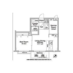 COMFORIA学芸大学 1SLDKの間取図画像