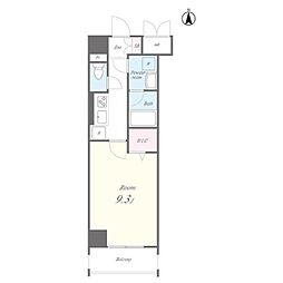 N'sパークレジデンス高田馬場 1Kの間取図画像