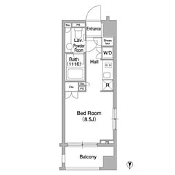 COMFORIA大森DEUX ワンルームの間取図画像
