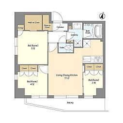AIFLAT阿佐ヶ谷 3LDKの間取図画像