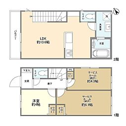 KoletTerrace杉並本天沼 1SLDKの間取図画像