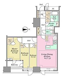 間取図画像 3LDK