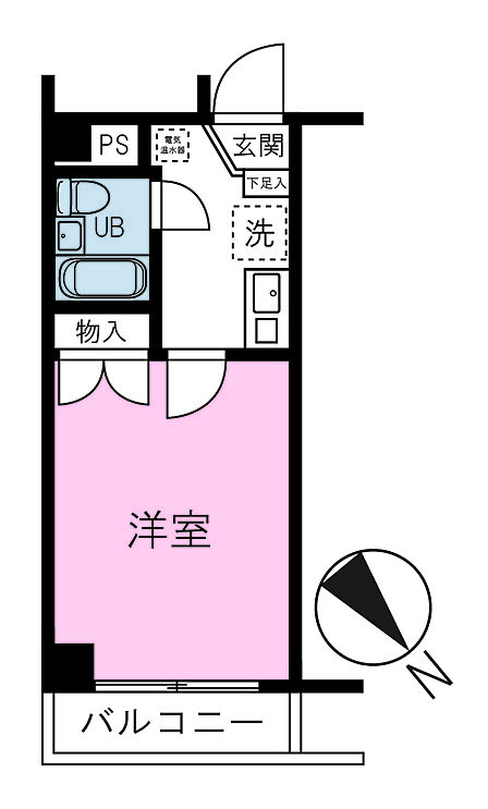 1R 間取り