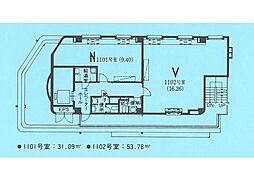 アイオス五反田ビルの間取図画像