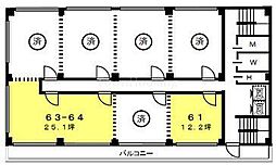 喜助新神田ビルの間取図画像
