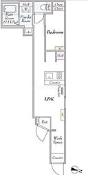 GRADONishi-Nipporiの間取図画像
