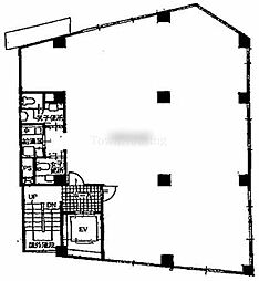 六本木NKビル ワンルームの間取図画像