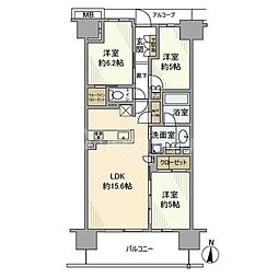 間取図画像 3LDK