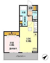 間取図画像 1LDK