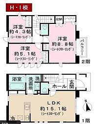 Ｅｓｐｏｉｒ　Ｈｉｌｌｓ 1階3SLDKの間取り