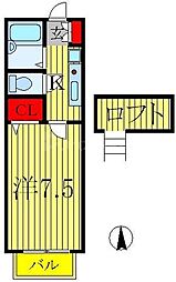 間取図画像 1K