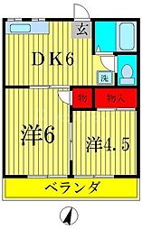 ハイツエミネンス 2Kの間取図画像