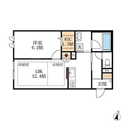 間取図画像 1LDK