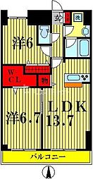 アンクレージュ 2LDKの間取図画像
