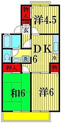 セジュールハイツ 3DKの間取図画像