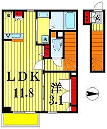 VIELL 1LDKの間取図画像