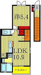 K・Sガーデン2 1LDKの間取図画像