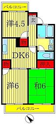 パークハウス 3DKの間取図画像