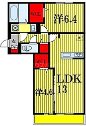 GraceCourt 2LDKの間取図画像