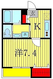 S'Garden 1Kの間取図画像