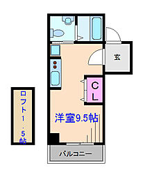 Will日吉本町弐番館 ワンルームの間取図画像
