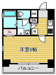 リブリ・新丸子 1Kの間取図画像