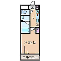 ハーモニーレジデンス武蔵小杉 1Kの間取図画像