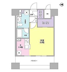 スタイリオ横浜反町 1Kの間取図画像