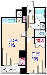 ロイヤルハイツ 1LDKの間取図画像