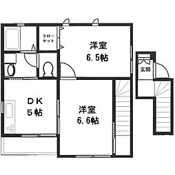 フェリーチェD棟 2階/201