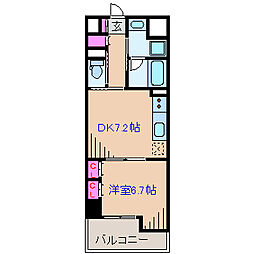 ワイズ新横浜 1DKの間取図画像