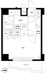 ルーブル横濱矢向 1Kの間取図画像