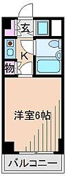 ライオンズマンション大倉山第11 1Kの間取図画像