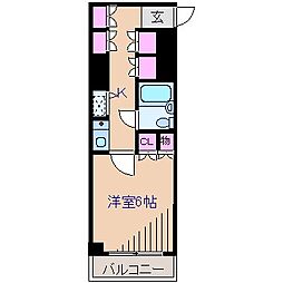 藤和シティコープ大倉山駅前 1Kの間取図画像