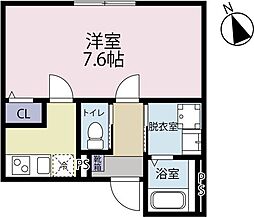 ミヤモリ荘 1Kの間取図画像