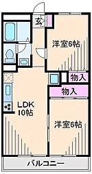 メゾンエオニア 2LDKの間取図画像