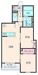 Belle Lead 大倉山 2LDKの間取図画像