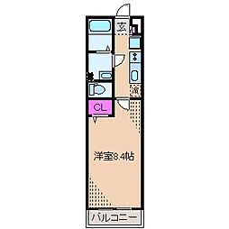 リブリ・サンヴィレッジ27 1Kの間取図画像