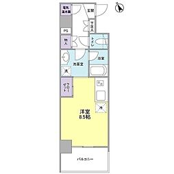 ルモーデセンター北 ワンルームの間取図画像