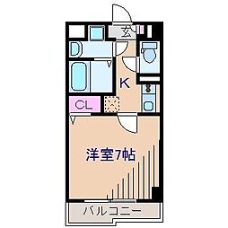 スペランツァ 1Kの間取図画像