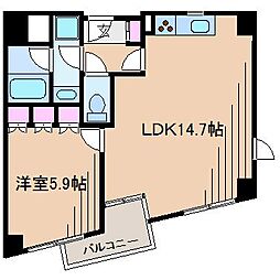 グランドメゾン大倉山 1LDKの間取図画像
