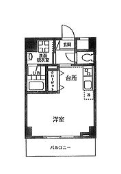 ジェンティーレ ワンルームの間取図画像