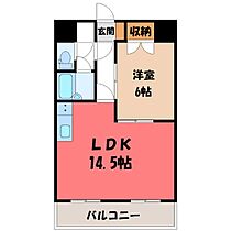 モンシェリーデンスクマモト  ｜ 栃木県宇都宮市六道町（賃貸アパート1LDK・2階・46.17㎡） その2