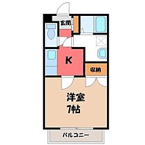 コーポホリワ  ｜ 栃木県宇都宮市宝木本町（賃貸アパート1K・1階・21.00㎡） その2