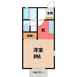 間取図画像 1K