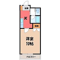 南大通りパークハイツ  ｜ 栃木県宇都宮市南大通り4丁目（賃貸マンション1K・5階・30.60㎡） その2