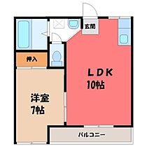 フレンドハイツ  ｜ 栃木県下都賀郡壬生町至宝3丁目（賃貸アパート1LDK・1階・38.00㎡） その1