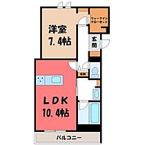 グランチーネ  ｜ 栃木県宇都宮市峰2丁目（賃貸マンション1LDK・1階・48.60㎡） その2